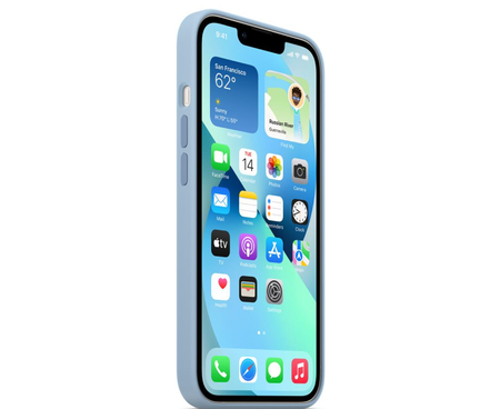 Silikonowe Etui z Magsafe Apple iPhone 13 Błękitna Mgła - MN5W3ZMA