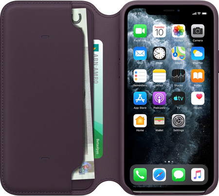 Skórzane etui Apple iPhone 11 Pro Leather Folio - fiolet