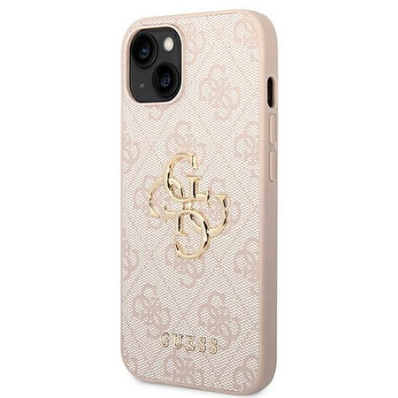 Guess GUHCP14S4GMGPI iPhone 14 / 15 / 13 6.1" różowy/pink hardcase 4G Big Metal Logo