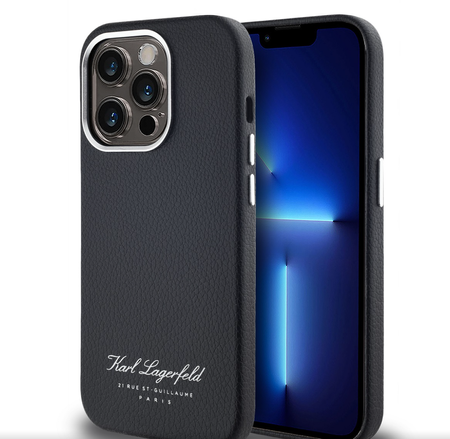 Etui Karl Lagerfeld Hotel RSG do iPhone 14 Pro Czarne - KLHCP14LPGWCMKHK