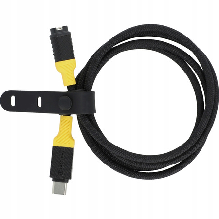 Kabel Tactical Recce 3:20 do ładowania zegarków Garmin USB-C 1m Czarno-Żółty