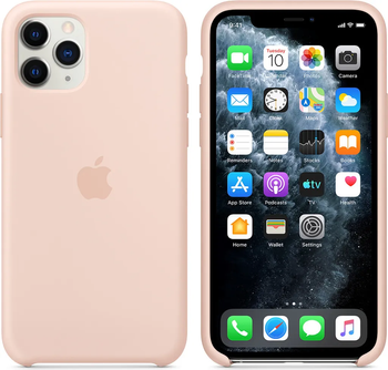 Silikonowe etui Apple iPhone 11 Pro Piaskowy Róż - MWYM2ZM/A