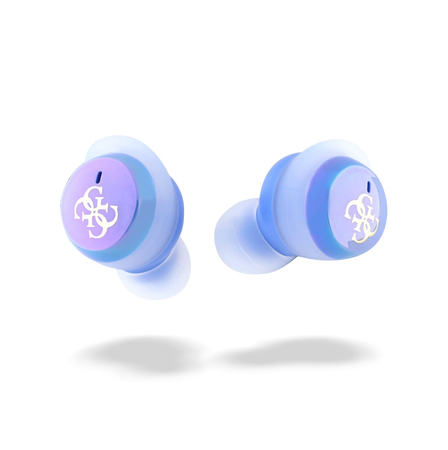 Guess 4G Logo Mini TWS Wireless Earphones Niebieskie