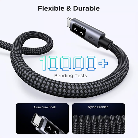 Kabel UGREEN Uno USB-C do USB-C 100W 2m Czarny