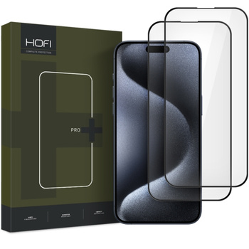 SZKŁO HARTOWANE HOFI GLASS PRO+ 2-PACK IPHONE 16 BLACK