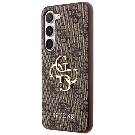 GUESS S24 S921 BRĄZOWY/BROWN HARDCASE 4G BIG METAL LOGO