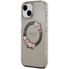 Etui Guess IML Flowers Wreatch do iPhone 15 Czarne - GUHMP15SHFWFCK