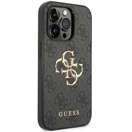 Guess GUHCP15X4GMGGR iPhone 15 Pro Max 6.7" szary/grey hardcase 4G Big Metal Logo