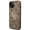 Guess GUHCP14S4GMGBR iPhone 14 / 15 / 13 6.1" brązowy/brown hardcase 4G Big Metal Logo