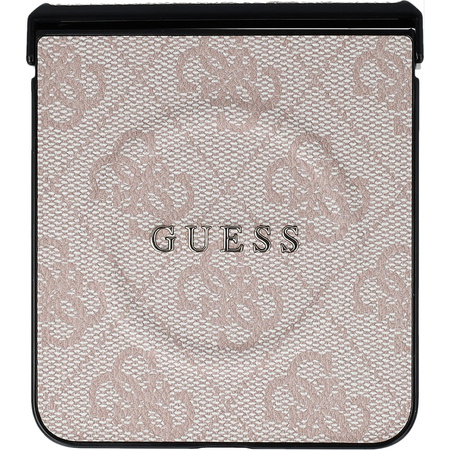 Etui Guess Hardcase 4G Ring Classic Logo do MagSafe do Galaxy Z Flip7, różowe
