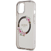 Guess GUHMP15SHFWFCK iPhone 15 / 14 / 13 6.1" czarny/black hardcase IML Flowers Wreatch MagSafe