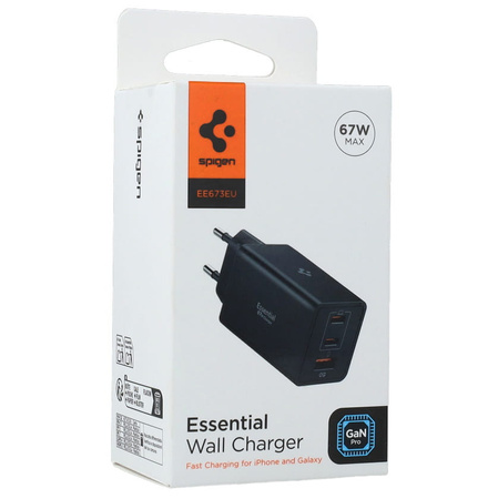 Ładowarka sieciowa Spigen ArcStation USB-A/USB-C 67W Czarna -  EE673EU