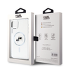 Karl Lagerfeld IML K&CH Heads Metal Frame MagSafe Case for iPhone 11 Transparent