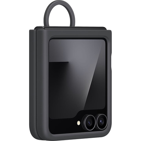 Silikonowe etui Samsung do Galaxy Z Flip7 FE Case Ring Czarne - EF-PF741TBEGWW