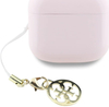 Słuchawki douszne GUESS Glossy Effect Printed Classic Logo & Charm Wodoodporne Różowy