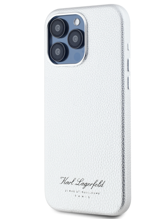 Etui Karl Lagerfeld PU Hotel RSG do iPhone 15 Pro Szare - KLHCP15LPGWCMKHG