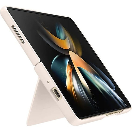 Etui na telefon Samsung Galaxy Z Fold4 Slim Standing Cover - beżowe