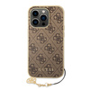 Etui Guess Classic Logo do iPhone 14 Pro Brązowe - GUHCP14LGF4GBR