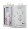 Etui Guess Liquid Glitter Gold do iPhone 15 Pro Max Fioletowy - GUHCP15XLFCSEGU