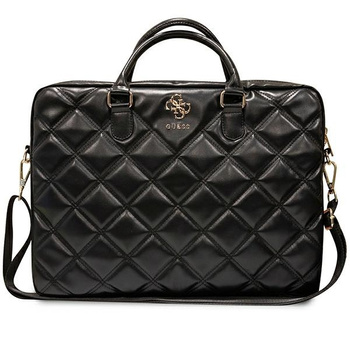 Guess Torba GUCB15ZPSQSSGK 16" czarny/black Quilted 4G