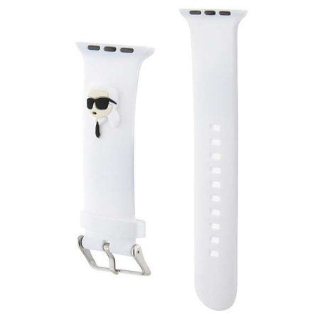 Karl Lagerfeld Karl Head NFT Watch Strap for Apple Watch 38/40/41 Białe