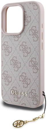 Etui Guess Classic Logo do iPhone 16 Pro Max Różowe - GUHCP16XGF4GCP