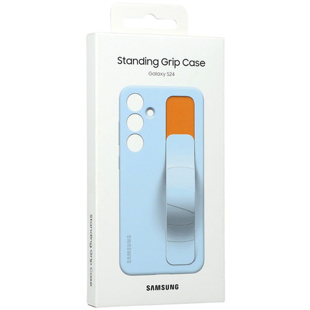 Etui Samsung Silicone Standing Grip Case do Galaxy S24, jasnoniebieskie
