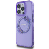 Etui Guess IML Flowers do iPhone 16 Pro Fioletowe - GUHMP16LHFWFCU