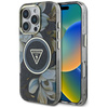 Etui Guess IML Glitter MagSafe do iPhone 16 Pro Czarne - GUHMP16LHFLPEDK