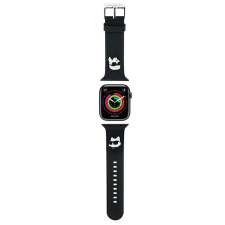 Karl Lagerfeld Pasek KLAWLSLKCNK Apple Watch 42/44/45/49mm czarny/black