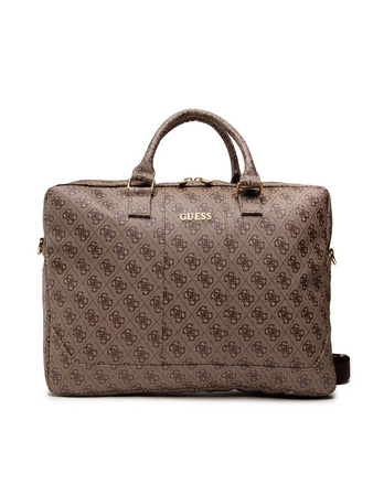 Torba do Laptopa 15" Guess 4G UpTown PU Brązowa