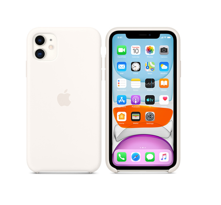 APPLE SILICONE CASE MWVX2ZM/A IPHONE 11 Białe