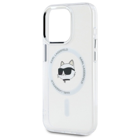 Etui Karl Lagerfeld Choupette Head do iPhone 15 Pro Max Białe - KLHMP15XHLSCHH