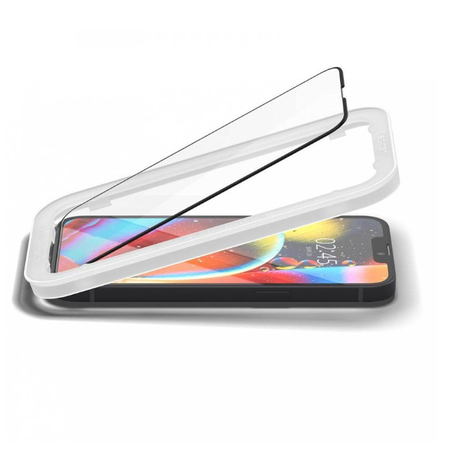Szkło hartowane Spigen ALM Glass FC na iPhone 13/13 Pro/14 - czarne