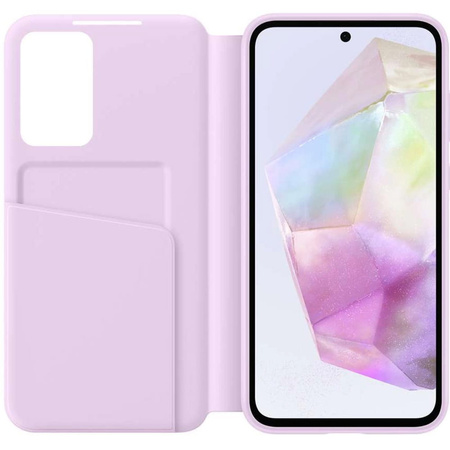 Etui Samsung Smart View Wallet do Galaxy A35 5G Lawendowe - EF-ZA356CBEGWW