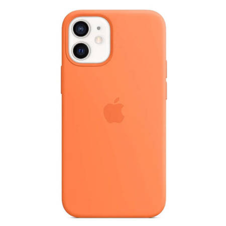 APPLE SILICONE CASE IPHONE 12 Mini Pomarańczowe
