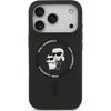 Etui Silikonowe Karl Lagerfeld K&C Ring  do iPhone 17 Pro Czarne - KLHMP17LSCMKCRHK
