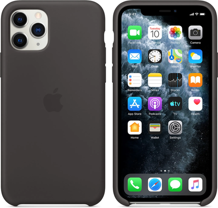 Silikonowe etui z MagSafe Apple do iPhone 11 Pro Czarne - MWYN2ZM/A