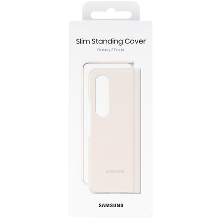 Etui na telefon Samsung Galaxy Z Fold4 Slim Standing Cover - beżowe