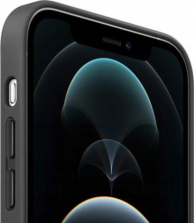 Skórzane etui z MagSafe Apple do iPhone 12 Pro Max Czarne - MHKM3ZM/A