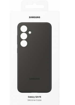 Silikonowe etui do Samsung Galaxy S24 FE  Black (Czarne)