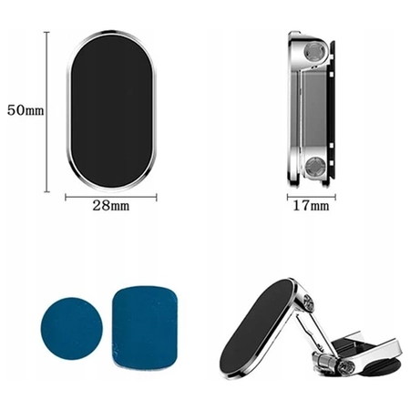 Uchwyt magnetyczny do samochodu Mobeen Magnetic Holder - srebrny