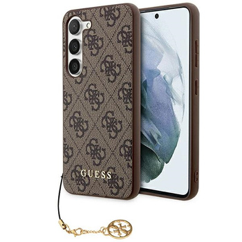 Guess 4G Charm Case for Samsung Galaxy A35 5G Brązowe