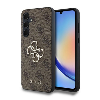 Guess GUHCSA354GMGBR A35  brązowy hardcase 4G Big Metal Logo