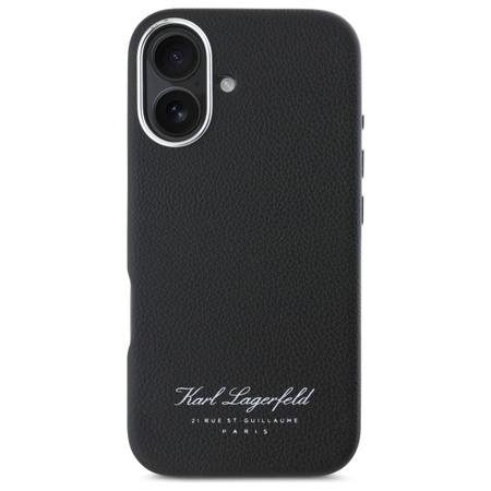 Etui Karl Lagerfeld Hotel RSG do iPhone 16 Czarne - KLHCP16SPGWCMKHK