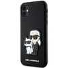 Karl Lagerfeld PU Saffiano Karl and Choupette Case for iPhone 11 Czarne