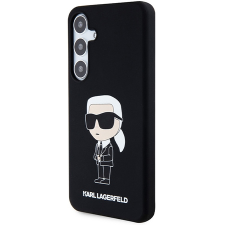 Etui Silikonowe Karl Lagerfeld Ikonik NFT do Galaxy S24 Plus Czarne - KLHCS24MSNIKBCK