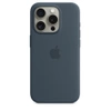 Apple iPhone 15 PRO SILICONE Case with MagSafe - NIEBIESKI 