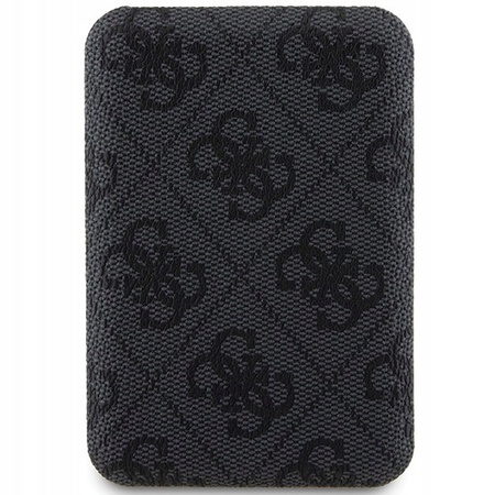 Powerbank Indukcyjny 5000mAh MagSafe Guess 4G Skórzany Czarny - GUPB5FP4EMGK