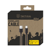 Kabel Tactical Smooth Thread USB-A do USB-C 1m Czarny